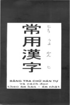 Bảng tra chữ háng tự và cách cách theo âm hán âm nhật