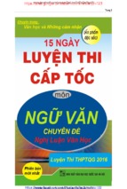 15 ngày luyện thi cấp tốc môn ngữ văn chuyên đề nghị luận văn học