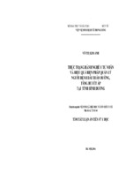 Thực trạng hành nghề y tư nhân và hiệu quả biện pháp quản lý người bệnh đái tháo đường, tăng huyết áp tại bình dương (tt)