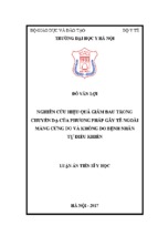 Nghiên cứu hiệu quả giảm đau trong chuyển dạ của phương pháp gây tê ngoài màng cứng do và không do bệnh nhân tự điều khiển