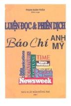 Luyện đọc và phiên dịch báo chí anh mĩ