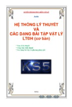 Hệ thống lý thuyết và các dạng bài tập vật lý ltđh (cơ bản)