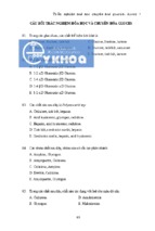 Trắc nghiệm glucid