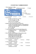 Trắc nghiệm hormon