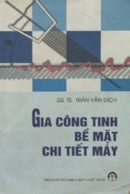 Gia công tinh bề mặt chi tiết máy  dùng cho giảng dạy, nghiên cứu và sản xuất