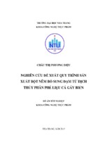 Nghiên cứu đề xuất quy trình sản xuất bột nêm bổ sung đạm từ dịch thủy phân phế liệu cá gáy biển