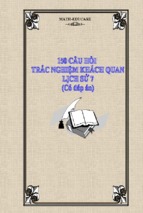 150 cau hoi trac nghiem khach quan lich su 7_co dap an