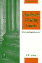 Academic writing course  study skills in english  by r.r. jordan