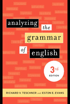 Analyzing the grammar of english  by richard v. teschner and eston e. evans