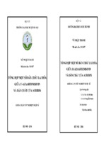 Khoá luận tốt nghiệp dược sĩ tổng hợp một số dẫn chất lai hóa giữa 11 azaartemisinin và dẫn chất của acridin