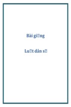 Bài giảng luật dân sự   tài liệu, ebook, giáo trình, hướng dẫn