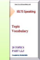 Ielts speaking   20 topics part 1,2,3