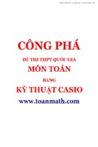 Công phá đề thi thử quốc gia môn toán bằng máy tính casio lâm hữu minh