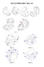 Bài tập hình chiếu trục đo1