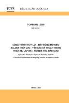 Công trình thủy lợi   máy đóng mở kiểu xilanh thủy lực   yêu cầu kỹ thuật trong thiết kế, lắp đặt, nghiệm thu, bàn giao tcvn 83002009 