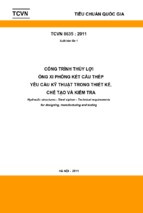 Công trình thủy lợi   máy đóng mở kiểu cáp   yêu cầu kỹ thuật trong thiết kế, chế tạo, lắp đặt và nghiệm thu tcvn 8640201