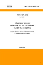 Công trình thủy lợi   giếng giảm áp   yêu cầu thi công và kiểm tra nghiệm thu tcvn 91572012