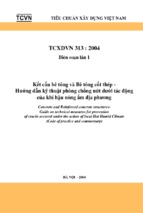 Kết cấu bê tông và bê tông cốt thép   hướng dẫn kỹ thuật phòng chống nứt dưới tác động của khí hậu nóng ẩm địa phươngtcxdvn 3132004 