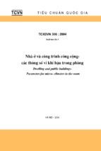 Nhà ở và các công trình công cộng   các thông số vi khí hậu trong phòng tcxdvn 3062004