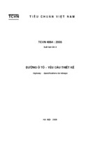 đường ô tô   yêu cầu thiết kếtcvn 40542005 = highway − specifications for design  bộ khoa học và công nghệ ban hành.