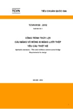 Công trình thủy lợi   cầu máng vỏ mỏng xi măng lưới thép   yêu cầu thiết kế tcvn 91502012