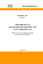 Công trình thủy lợi   cấp hạn hán đối với nguồn nước tưới và cây trồng được tưới tcvn 86432011