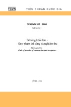 Bê tông khối lớn   quy phạm thi công và nghiệm thu tcxdvn 3052004