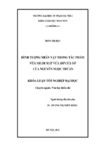 Hình tượng nhân vật trong tác phẩm vừa nhắm mắt vừa mở cửa sổ của nguyễn ngọc thuần