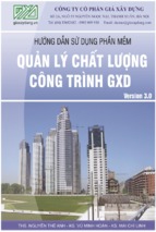 Hướng dẫn sử dụng phần mềm quản lý chất lượng công trình xd