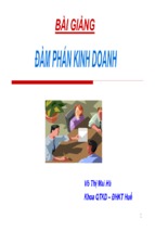 Bài giảng đàm phán trong kinh doanh