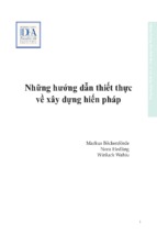 Những hướng dẫn thiết thực về xây dựng hiến pháp
