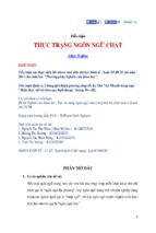 tiểu luận thực trạng ngôn ngữ chát