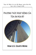 PHƯƠNG THỨC HOẠT ĐÔNG CỦA  TÒA ÁN HOA KỲ