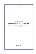 HƯỚNG DẪN  CHẨN ĐOÁN VÀ XỬ TRÍ NGỘ ĐỘC