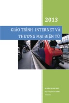 GIÁO TRÌNH  INTERNET VÀ THƯƠNG MẠI ĐIỆN TỬ