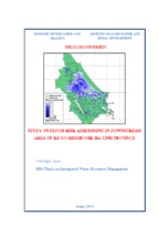 Study on flood risk assessment in downstream area in ke go reservoir, ha tinh province