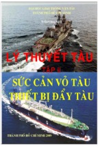 Lý thuyết tàu tập ii sức cản vỏ tàu thiết bị đẩy tàu  trần công nghị