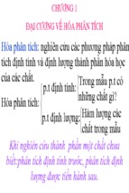 Bai giang hoa phan tich