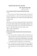 PHƯƠNG PHÁP DẠY HỌC LÀM VĂN