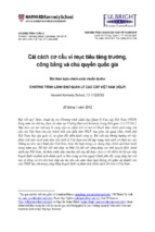 Cải cách cơ cấu vì mục tiêu tăng trưởng,  công bằng và chủ quyền quốc gia