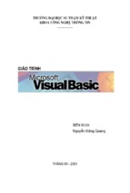 GIÁO TRÌNH MICROSOFT VISUAL BASIC