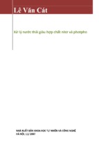 Xử lý nước thải giàu hợp chất nitơ và photpho