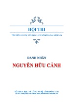 DANH NHÂN NGUYỄN HỮU CẢNH
