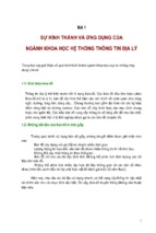 HỆ THỐNG THÔNG TIN ĐỊA LÝ VÀ CÁC  THÀNH PHẦN CỦA HỆ THỐNG THÔNG TIN ĐỊA LÝ