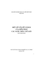 MỘT SỐ VẤN ĐỀ CƠ BẢN  CỦA HIẾN PHÁP  CÁC NƯỚC TRÊN THẾ GIỚI