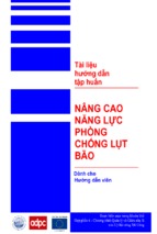 NÂNG CAO NĂNG LỰC  PHÒNG CHỐNG LỤT BÃO