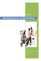 KIẾN THỨC MANG THAI LẦN ĐẦU - TIẾN TRÌNH PHÁT TRIỂN THAI