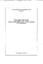 Tài liệu ôn tập thi tuyển công chức hành chính 2013 đến năm 2017 full