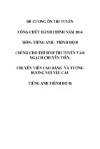 Trọn bộ câu hỏi và đáp án ôn thi công chức ngành giáo dục (full) 2016 2017