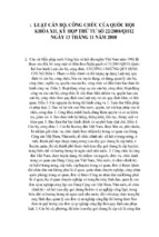 Luật cán bộ, công chức